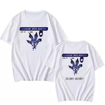 Футболка Band Chase Atlantic, хлопковая футболка высокого качества, летняя, повседневная, мужская/женская, удобная, хип-хоп, уличная, унисекс XS песочный