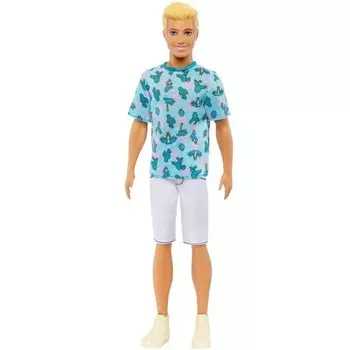 Футболка Barbie Ken Fashionista Blue Pink/Снялась в фильме «Барби»!? [Кукла-наряд] [от 3 лет] HJT10