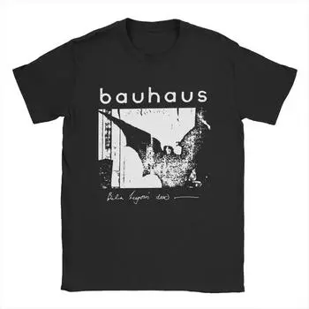 Футболка Bauhaus Bat Wings Bela Lugosis Dead для мужчин, хлопковая потрясающая футболка с круглым вырезом, футболка с коротким рукавом для взрослых S чёрный
