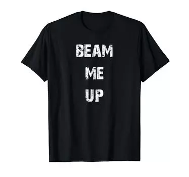 Футболка «Beam Me Up» чёрный