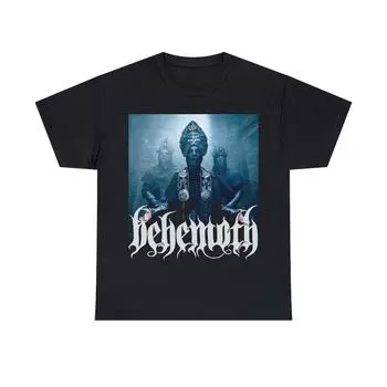 Футболка Behemoth из 100% хлопка 230 г/м, польская, Extreme Metal Vader, Arch Enemy, Dimmu Borgir, Nile Deicide, Amon Amarth, Decapitated, унисекс, тяжелая футболка XXS чёрный