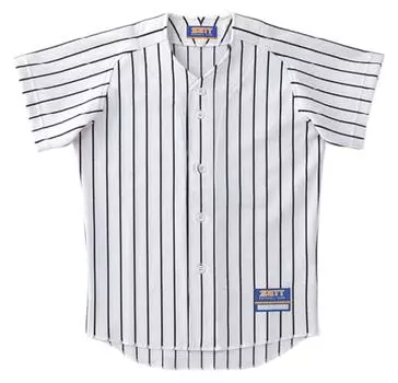 Футболка бейсбольная молодежная ZETT BU521J 140 см (Полоска/Сетка) Белый черный