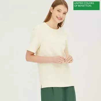 Футболка Benetton Benetton Water Drop baTS96241 IV Ivory/42