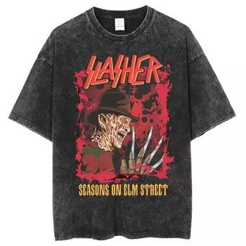 Футболка Berserk Season Collection с варкой, мужская и женская, графическая футболка Y2K из хлопка, летний уличный топ с коротким рукавом S