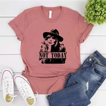 Футболка Beth Dutton Футболка Not Today Футболка Yellowstone Винтажная футболка Cowdy Graphic Tee Женские футболки Уличная одежда Женские топы S серый