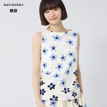 ФУТБОЛКА БЕЗ РУКАВОВ UNIQLO С ГРАФИКОЙ