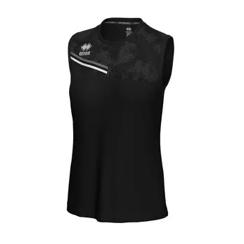 Футболка без рукавов для соревнований ELOY JR [Elea] черная/угольная/белая