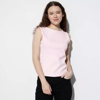 Футболка без рукавов с вырезом «лодочка» UNIQLO JAPAN