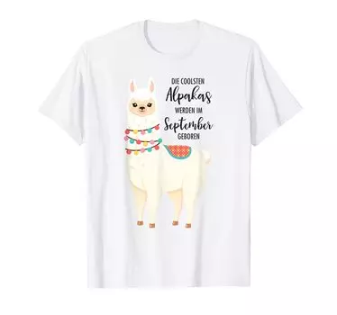 Футболка Birthday Dice Coolest Alpacus Welden Im сентябрь Geboren