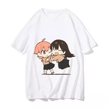 Футболка Bloom Into You для мужчин, японская милая футболка с аниме, мультяшная футболка с рисунком в стиле Харадзюку, унисекс, одежда, топы, женская футболка XS белый