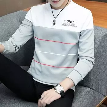 Футболка больших размеров, топы, мужская футболка с длинными рукавами, трендовая весенне-осенняя футболка, одежда для мужчин XXXL