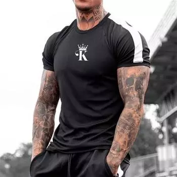 Футболка большого размера, мужская футболка, летняя мужская уличная рубашка с круглым вырезом, модная рубашка для покера с коротким рукавом, в полоску зебры, с принтом XXS