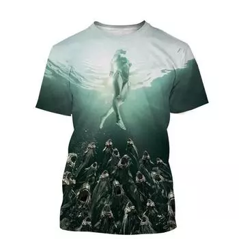 Футболка большого размера с 3D-печатью Nswf, роскошные футболки Fugees Real Madrid Tax Products 2024, Турция, футболки для мужчин Lana Del Rey Smg4 XL