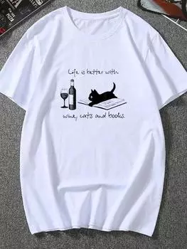 Футболка большого размера, женская повседневная футболка с коротким рукавом, крутая рубашка, женская одежда, модная футболка, летние женские футболки, женские футболки с рисунком S белый