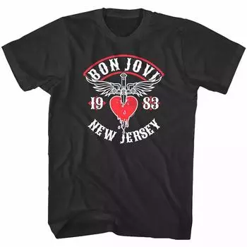 Футболка Bon Jovi New Jersey 1983 Family XL