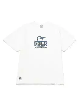 Футболка Booby Face S [Chums] Футболка мужская белая/темно-синяя