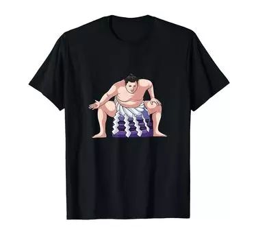 Футболка борца сумо сумо чёрный