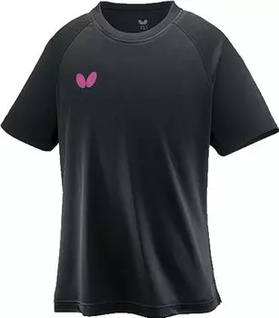 Футболка Butterfly Table Tennis с коротким рукавом Win Logo II Unisex M 46420 Футболка черная/розовая (912)