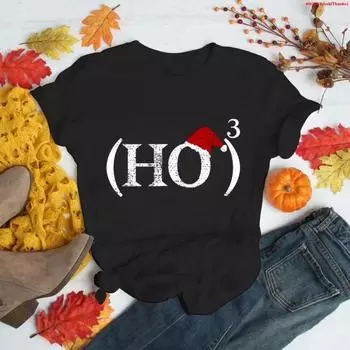 Футболка Christmas Math Funny Plus Size S-4XL, мужская летняя футболка, модная футболка с индивидуальным графическим принтом, повседневная футболка с коротким рукавом M чёрный