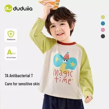 Футболка Circus Park Dudu Kids с рукавами реглан - весенний топ для мальчиков и девочек 100 cm розовый