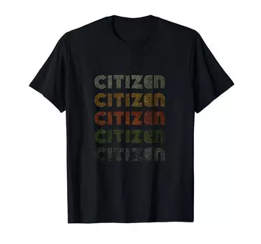 Футболка Citizen в винтажном стиле с надписью «Love Heart Citizen» в стиле гранж, черная
