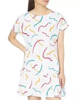 Футболка Coq Graphic Game с защитой от ультрафиолета UV CUT SUNSCREEN с коротким рукавом JTA Official Official Sunscreen Match WH [Le Sportif] Футболка (UPF50+) Женский (QTWWJA01)