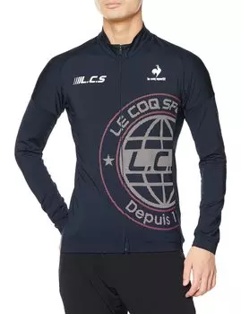 Футболка Coq с длинным рукавом для велоспорта, термоэластичная, темно-синяя, M [Le Sportif] тёмно-синий