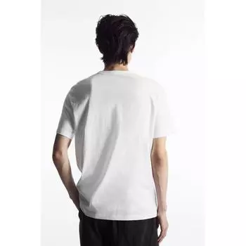 Футболка Cos Japan Regular Fit из хлопка с начесом white/XS