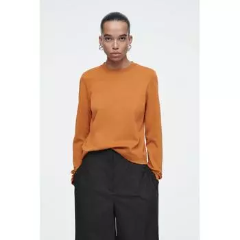 Футболка Cos Japan Regular FiT HeavyweighT с длинным рукавом oranges/XS