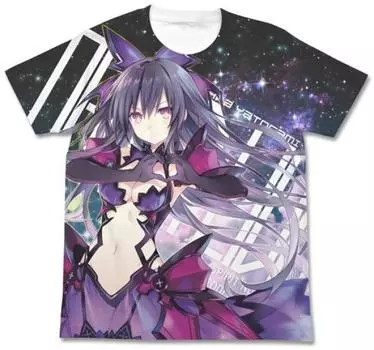 Футболка Cospa Date A Live Original Version Inverted Tohka Yatogami Full Graphic, БЕЛАЯ, размер S, из хлопка