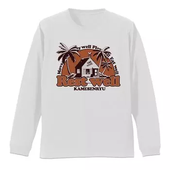Футболка Cospa Dragon Ball Kame House Rib с длинным рукавом, белая, размер XL, хлопковая