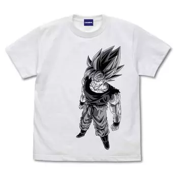 Футболка Cospa Dragon Ball Z Super Saiyan Son Goku БЕЛАЯ L размера [Официальная] белый