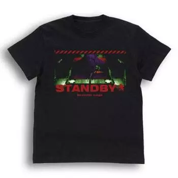 Футболка Cospa EVANGELION Eva 01 STANDBY BLACK размера M чёрный