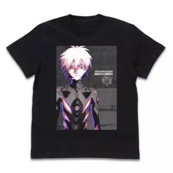 Футболка Cospa EVANGELION Каору Нагиса с рисунком ЧЕРНАЯ, размер L чёрный