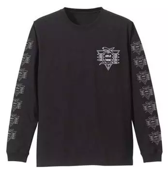 Футболка Cospa EVANGELION Seele Ribbed с длинным рукавом, черная, размер XL чёрный