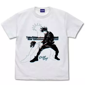 Футболка Cospa Jujutsu Kaisen Megumi Fushiguro БЕЛАЯ, размер L белый