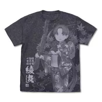 Футболка Cospa Kantai Collection Ayanami All Print Summer Festival Yukata Mode DARK HEATHER NAVY M Size -KanColle-