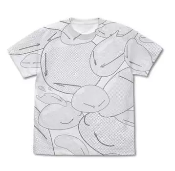 Футболка Cospa «О том времени, когда я переродился в слизь» Rimuru-sama со всеми принтами БЕЛАЯ, размер L