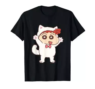 Футболка Crayon Kitten Oyugikai Shin-chan Nene-chan чёрный
