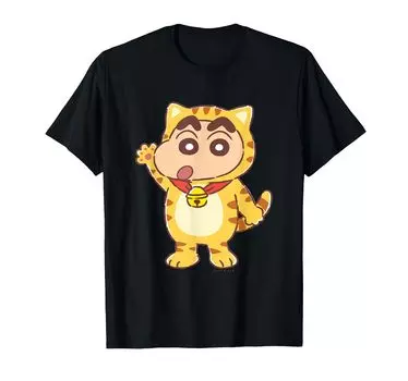 Футболка Crayon Kitten Oyugikai Shin-chan Shin-chan чёрный