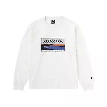 Футболка DAIWA Graphic Long Surf White Fishing T-Shirt DE-8423 женская белый