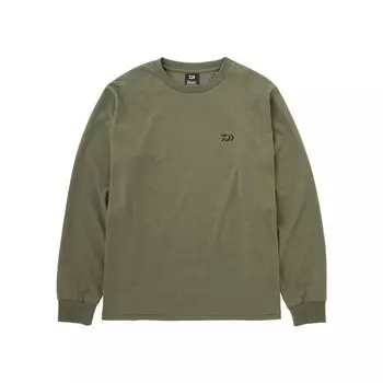 Футболка DAIWA с фотопринтом, длинная, Rocky Olive L, DE-6222