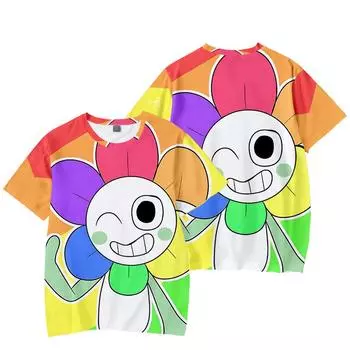 Футболка Dandy s World Anime для женщин и мужчин, летняя одежда, фитнес, O-образный вырез, мужская футболка, большие размеры, новые мужские футболки, топы XS