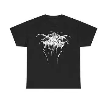 Футболка Darkthrone плотностью 230 г/м, 100% хлопок, Marduk Satyricon Bathory Emperor Immortal Gorgoroth Dissection Carpathian Forest, унисекс, плотная хлопковая футболка XXS чёрный