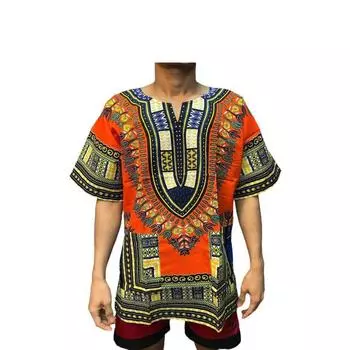 Футболка Dashiki для мужчин с 3D-принтом, этническая футболка с короткими рукавами, свободные футболки с полосатым узором, повседневная мужская одежда XL S