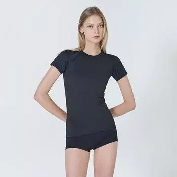 Футболка Debbie Wear Neutral с круглым вырезом и коротким рукавом DEVI-T0017 Black: S(44-55)