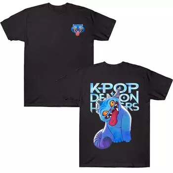 Футболка Demon Hunter Tiger Kpop Футболка Demon Hunters Derpy Тигр и Птица Demon Hunter Tiger Хлопок Высококачественная Одежда Унисекс XS