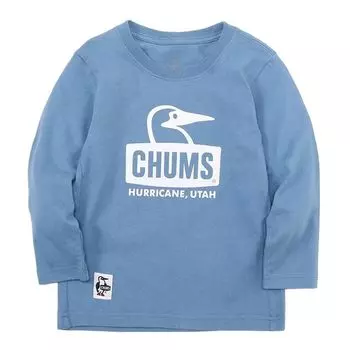 Футболка детская с длинным рукавом Retro Booby Face Brushed Boys Blue [Chums] Lt.