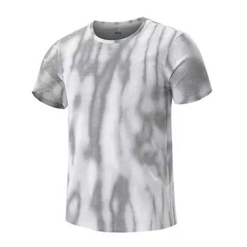Футболка Dingmao Ice Silk, мужская, быстросохнущая, с короткими рукавами, свободная, дышащая, большого размера, Ice Sports, повседневная, дышащая 8XL