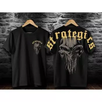 Футболка DISTRO ATRACTRIGINS/SABLON RONIN/Футболка TRENDY SKULL/Футболка STRATEGICS FULL CATOON XXS